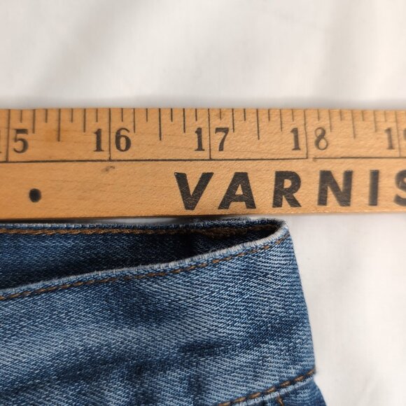 Armani Exchange 2014 Blue Denim Jeans Straight Leg Distressed, Size 34 - Picture 8 of 10